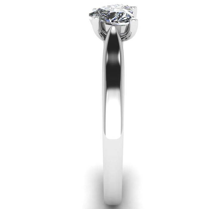 4 Claw Heart Solitaire with Cheniere Shank